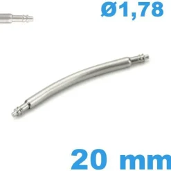 Pompe bracelet montre 20 mm courbée diam : 1,78 mm