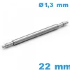 Pompe Montre 22 mm Acier 316L Diamètre 1,30 mm ISOSWISS