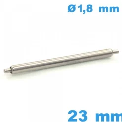 1 Pompe Non téléscopique Suisse 23mm réparation bracelet montre d :1,8 mm  épaulement simple