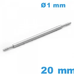 Pompe pour bracelet montre 20 mm à l'unité diamètre 1 mm