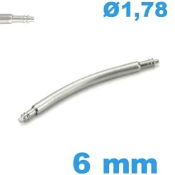 Springbar à ressort à l'unité 6 mm diam : 1,78 mm incurvée