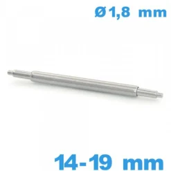 1 Springbar à ressort pour montre 14 à 19 mm Téléscopique diam : 1,8 mm