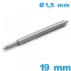 1 Springbar à ressort téléscopique d'un seul côté Suisse 19mm  d :1,5 mm ISOSWISS épaulement double