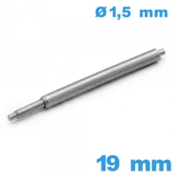 1 Springbar à ressort téléscopique d'un seul côté Suisse 19mm  d :1,5 mm ISOSWISS épaulement double