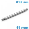1 Springbar bracelet 11 mm épaulement simple d :1,5 mm