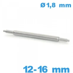 1 Springbar Téléscopique 12 à 16 mm pour bracelet montre diam : 1,8 mm