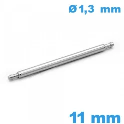 1 Tige à ressort A petite pointe 11 mm montre diam : 1,3 mm épaulement simple