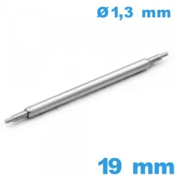 Tige à ressort montre 19 mm d :1,3 mm épaulement double Téléscopique