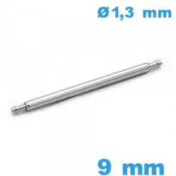 Tige à Ressort pour Fermoir Montre 9 mm Short Bead Diamètre 1.3