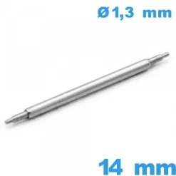 1 Tige à ressort Téléscopique 14mm bracelet diam : 1,3 mm épaulement double