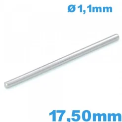 Tige de Bracelet pour Montre Droite Longueur 17,50 mm