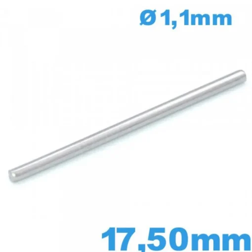 Tige de Bracelet pour Montre Droite Longueur 17,50 mm