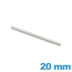 Tige droite 20 mm bracelet métal  diamètre 1.0 mm