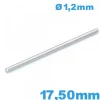 Tige Droite 17,50 mm pour Bracelet de Montre