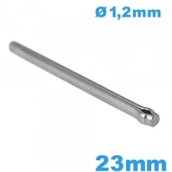 Tige fendue pour bracelet pour montre titane 23 mm