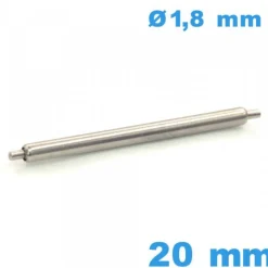Tige pour Bracelet de Montre 20 mm diamètre 1,8 mm qualité Suisse