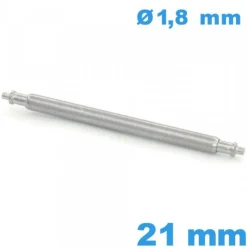 Tige pour Bracelet de Montre 21 mm diam1,8 mm à l'unité Simple Rainure