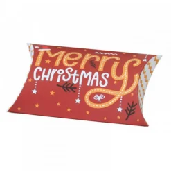 étui rouge pour les fêtes de fin d'année avec motifs fêtes de fin d'année  carton