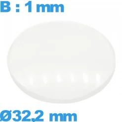 Verre 32,2 mm avec base bombé pour montre verre minéral circulaire