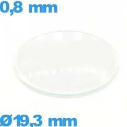 Verre 19,3 mm bombé circulaire montre verre minéral