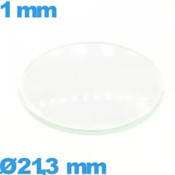 Verre 21,3 mm bombé circulaire montre verre minéral