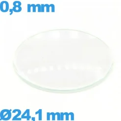 Verre 24,1 mm bombé circulaire montre verre minéral