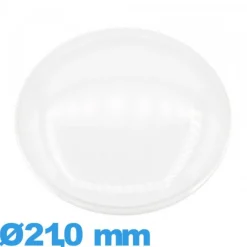 Verre 21,0 mm bombé montre acrylique Circulaire