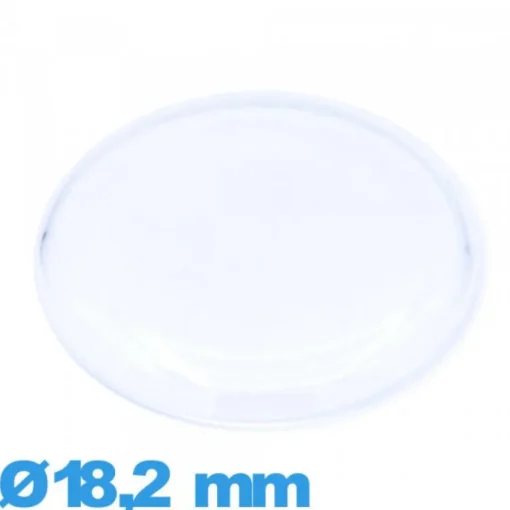 Verre 18,2 mm cambrure prononcée Circulaire pour montre en plexiglas