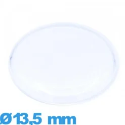 Verre 13,5 mm cambrure prononcée montre en Plastique Circulaire