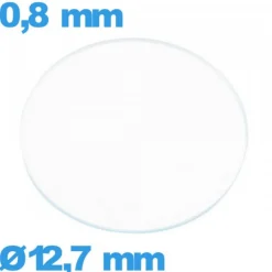 Verre 12,7 mm de montre verre minéral circulaire