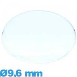 Verre 9,6 mm gousset Circulaire pour montre Plastique