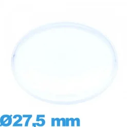 Verre 27,5 mm grand dôme Circulaire de montre plexiglas