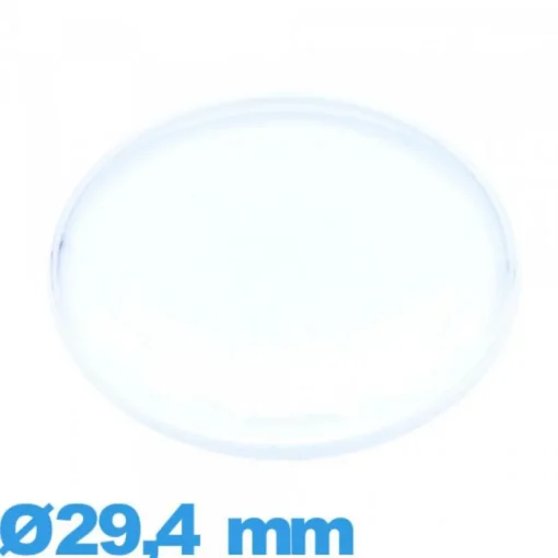 Verre 29,4 mm grand dôme Circulaire montre plexiglas