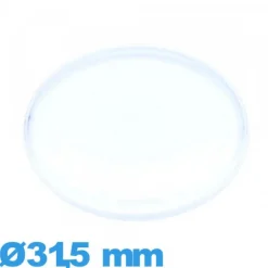 Verre 31,5 mm grand dôme pour montre Plastique Circulaire