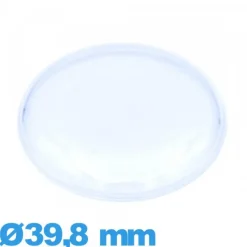 Verre 39,8 mm haut bombé avec pas Circulaire de montre acrylique