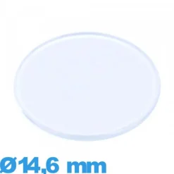 Verre 14,6 mm plat et fin pour montre en acrylique Circulaire