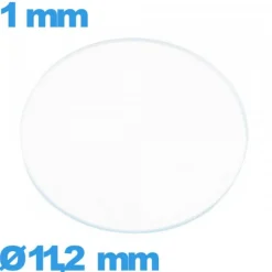 Verre 11,2 mm pour montre plat circulaire en verre minéral