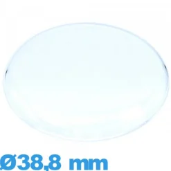 Verre acrylique gousset montre Circulaire 38,8 mm