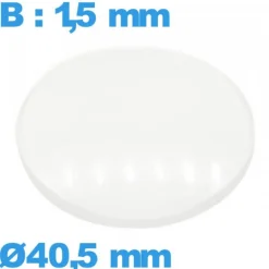 Verre avec base 40,5 mm bombé circulaire de montre verre minéral