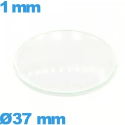 Verre bombé 37 mm de montre circulaire verre minéral