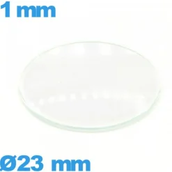 Verre bombé 23 mm pour montre circulaire en verre minéral