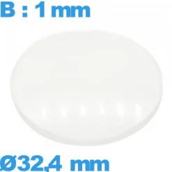 Verre bombé avec base 32,4 mm pour montre circulaire verre minéral