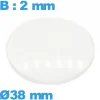 Verre bombé avec base 38 mm de montre circulaire en verre minéral