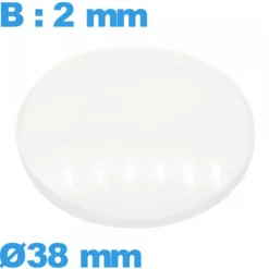 Verre bombé avec base 38 mm de montre circulaire en verre minéral