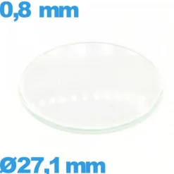 Verre bombé circulaire en verre minéral 27,1 mm pour montre