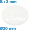 Verre bombé pour montre avec base verre minéral circulaire 30 mm
