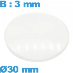 Verre bombé pour montre avec base verre minéral circulaire 30 mm