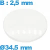 Verre en verre minéral bombé pour montre circulaire avec base 34,5 mm