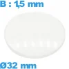 Verre en verre minéral bombé pour montre circulaire avec base 32 mm