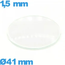 Verre en verre minéral circulaire bombé 41 mm de montre